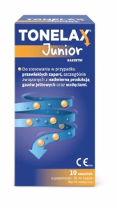 Tonelax Junior 10 saszetek x 30ml Bausch Health