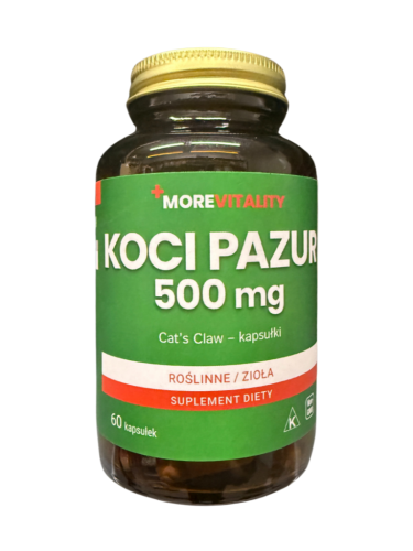 Koci pazur 500mg 60 kapsułek MOREVITALITY
