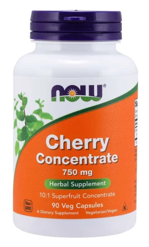 Cherry Concentrate 750 mg 90 kapsułek Veg WIŚNIA KOREAŃSKA NOW Food's Suplement Diety