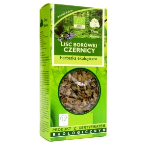 BORÓWKA CZERNICA LIŚĆ EKO 25G - DARY NATURY