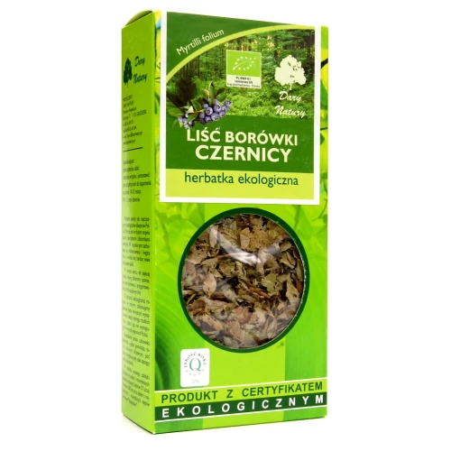 BORÓWKA CZERNICA LIŚĆ EKO 25G - DARY NATURY