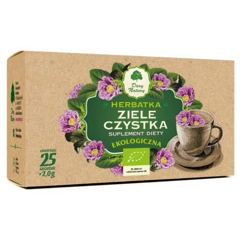 CZYSTEK ZIELE EKO 25X2G EKSPRESOWA - SUPLEMENT DIETY - DARY NATURY