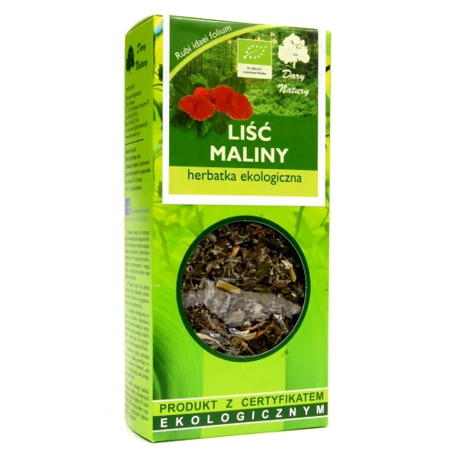 MALINA LIŚĆ EKO 25G - DARY NATURY