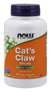 Cat's Claw 500 mg 100 kapsułek Veg KOCI PAZUR NOW Food's Suplement Diety