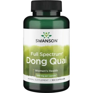 Dong Quai Dzięgiel chiński  530 mg 100 kapsułek SWANSON, Suplement diety