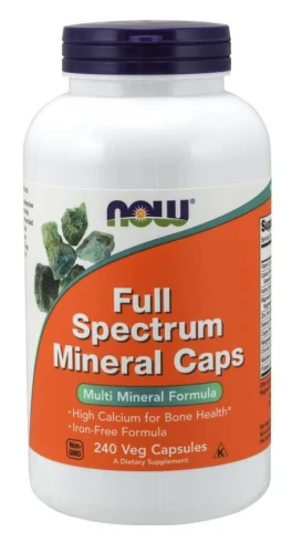 Full Spectrum Mineral - Formuła Multi-Mineralna 240 kapsułek Veg NOW Food's