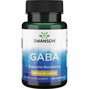 GABA 250 mg 60 kapsułek - suplement diety, SWANSON