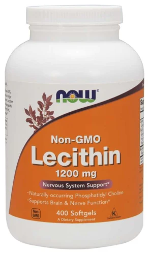 Lecithin 1200 mg 400 softgels/kapsułek żelowych LECYTYNA NOW Food's Suplement Diety