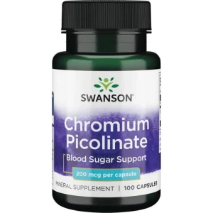 Chrom pikolinian 200 mcg 100 kapsułek - suplement diety, SWANSON