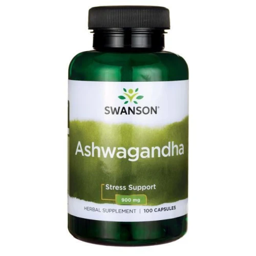 Ashwagandha 450 mg 100 kapsułek SWANSON, Suplement diety