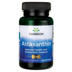Astaksantyna 4 mg 60 kapsułek SWANSON Suplement diety