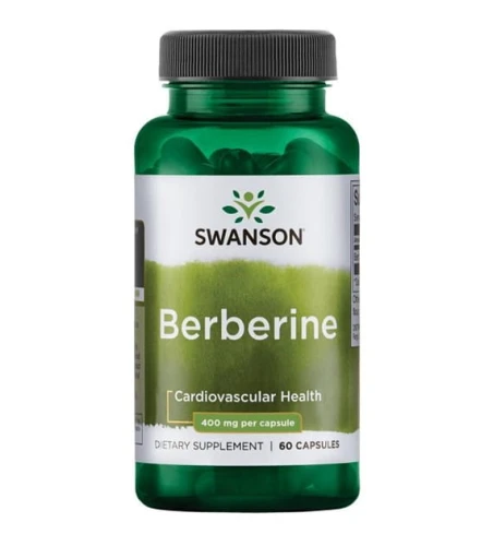  Berberine 400mg 60 kapsułek - suplement diety, SWANSON