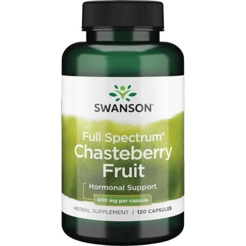 Chasteberry Niepokalanek 400mg 120 kapsułek SWANSON, Suplementy diety