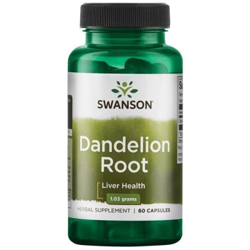 Dandelion 515mg 60 kapsułek - suplement diety, SWANSON