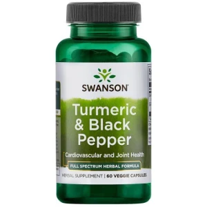  FS Turmeric Czarny pieprz 60 kapsułek - suplement diety, SWANSON