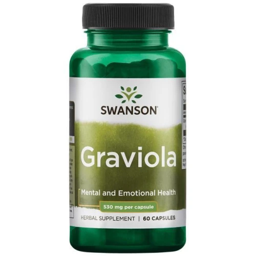  Graviola 530 mg 60 kapsułek - suplement diety, SWANSON