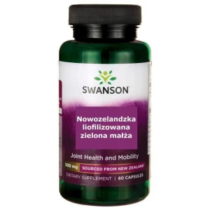 Nowozelandzka Liofilizowana Zielona Małża 500 mg  60 kapsułek - suplement diety, SWANSON