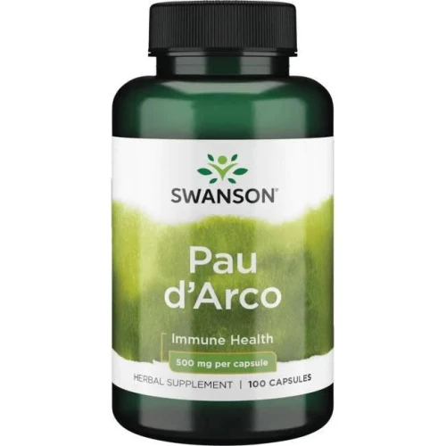 Pau D'Arco 500 mg 100 kapsułek - suplement diety, SWANSON