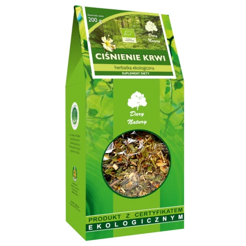 HERBATKA CIŚNIENIE KRWI EKO 200G - SUPLEMENT DIETY - DARY NATURY