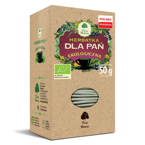 HERBATKA DLA PAŃ EKO 25X2G EKSPRESOWA - DARY NATURY