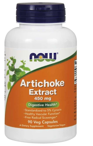 Artichoke Extract 450 mg 90 kapsułek Veg NOW Food's KARCZOCH Suplement diety
