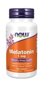 Melatonin 1 mg 100 tabletek NOW Food's MELATONINA Suplement diety