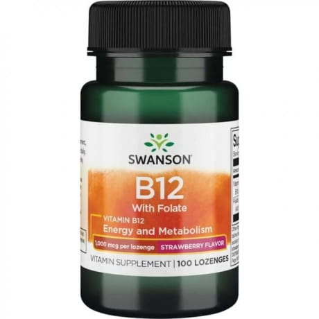 Witamina B12 1000mcg 100  kapsułek do ssania - suplement diety, SWANSON