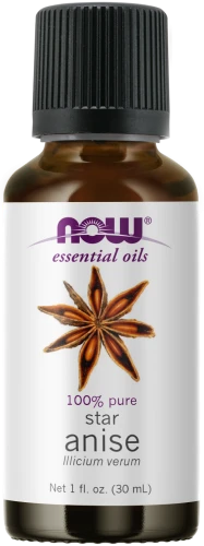 OIL Star Anise 100%(Olejek z anyżu gwiazdkowatego)  30ml NOW FOOD'S