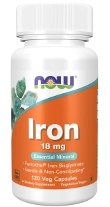 Iron 18 mg 120 kapsułek Veg ŻELAZO 18 mg Suplement diety