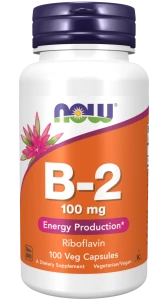 Witamina B-2 RYBOFLAWINA 100 mg 100 kapsułek NOW Food's SUPLEMENT DIETY