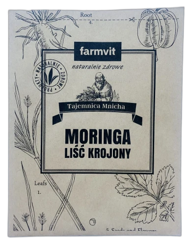 Moringa liść krojony 50 g FARMVIT