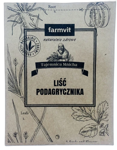 Podagrycznik liść 50 g FARMVIT