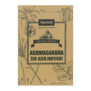 Ashwagandha Żeń-szeń indyjski, proszek 50g FARMVIT