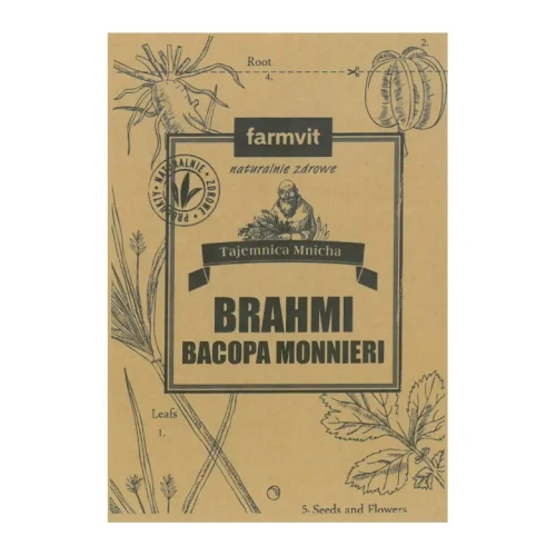 Brahmi Bacopa monnieri proszek 50g FARMVIT