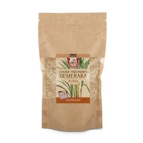 Cukier trzcinowy brązowy Demerara 500g FARMVIT
