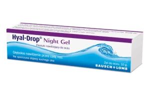Hyal-Drop Night Gel, naliżający żel do oczu, 10 g. Bausch+Lomb