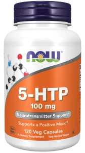 5-HTP 100 mg 120 kapsułek Veg NOW Food's, suplement diety