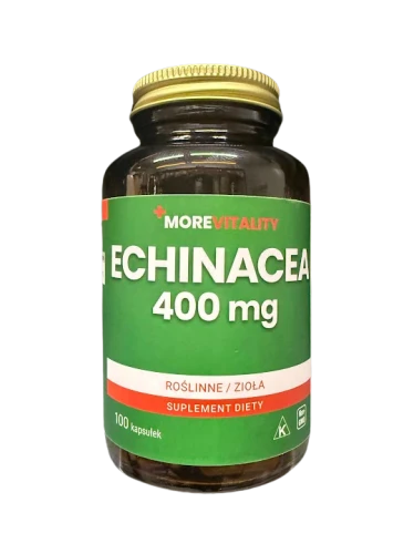 Echinacea 400mg 100 kapsułek Veg MOREVITALITY