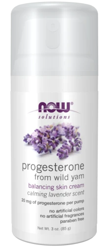  Progesterone from Wild Yam with Lavender Balancing Skin Cream NOW Solutions