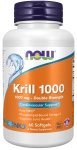 Krill 1000, podwójna moc 1000 mg, 60 kapsułek miękkich