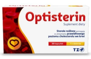 Optisterin - wspomaga układ krążenia i prawidłowy cholesterol, 30 kaps.